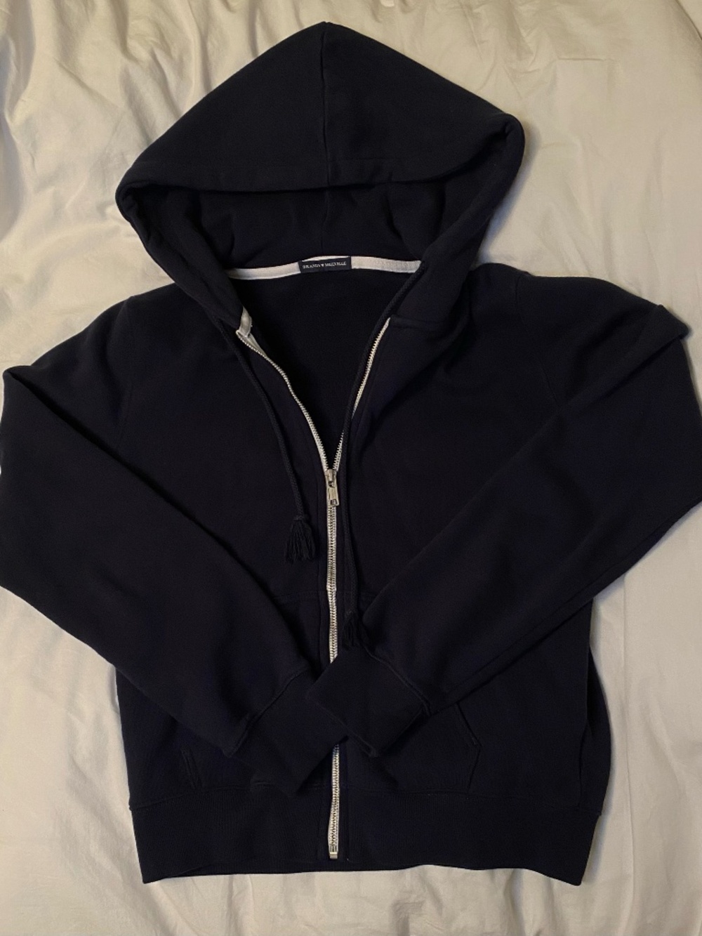 Navy Brandy Melville Zip Hoodie